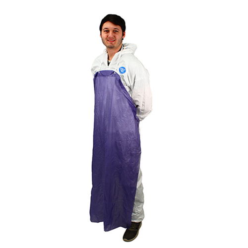Unhemmed 6 Mil Vinyl Apron 35x55 Blue, Case Of 72 (MUB-55)