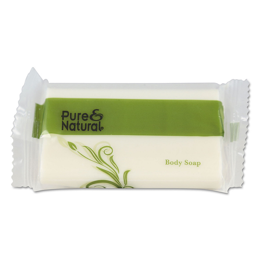 Pure & Natural Body and Facial Soap, Fresh Scent, # 1 1/2, 500/Carton (500150)