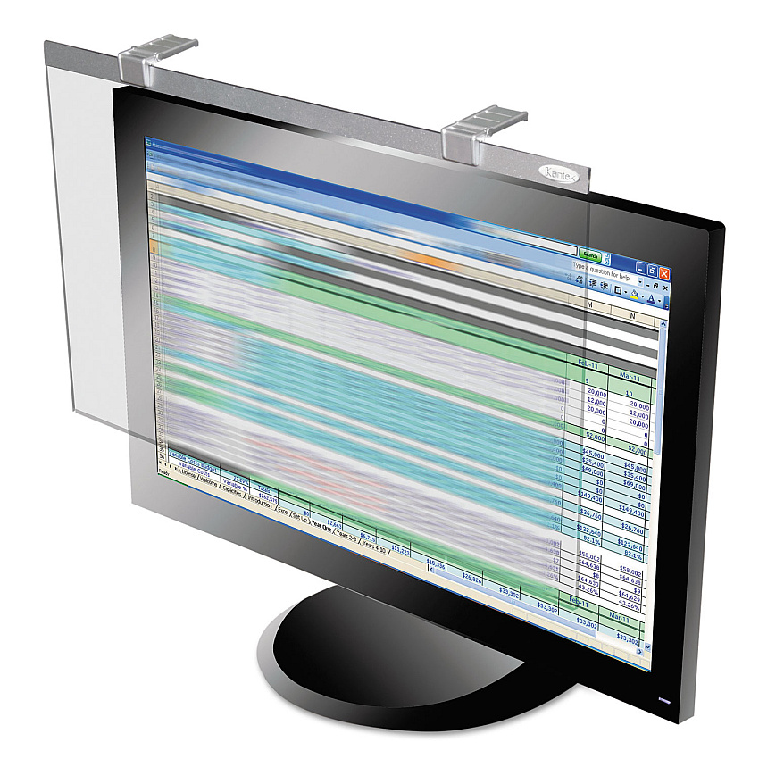 Kantek LCD Protect Privacy Antiglare Deluxe Filter for 24" Widescreen Flat Panel Monitor, 16:9/16:10 Aspect Ratio (LCD24WSV)