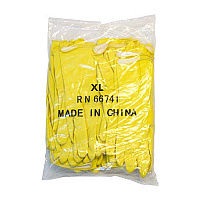 Proworks Latex Flock Lined 16 Mil Glove Yellow Xl Bulk Pack, 12 Pairs (GRFY-XL-1B)