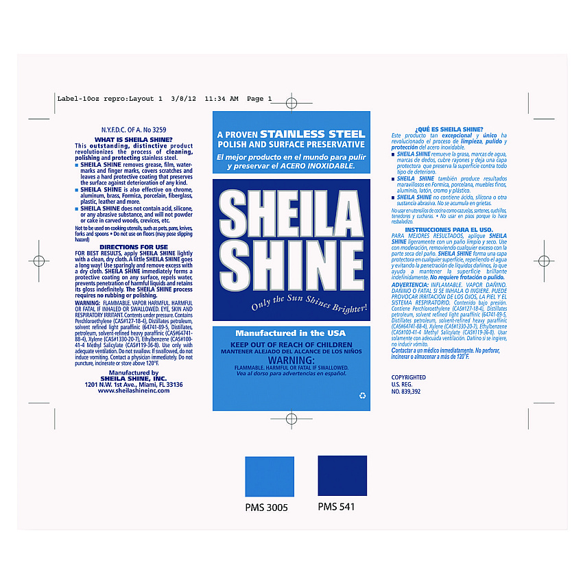 Sheila Shine Product Labels, 6.75 x 4.25, Silver/White, 100/Pack (LABELSADHVSC)