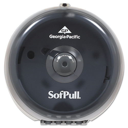 Sofpull Mini Centerpull Single-roll Bath Tissue Dispenser, 8.75 X 7 X 9, Smoke