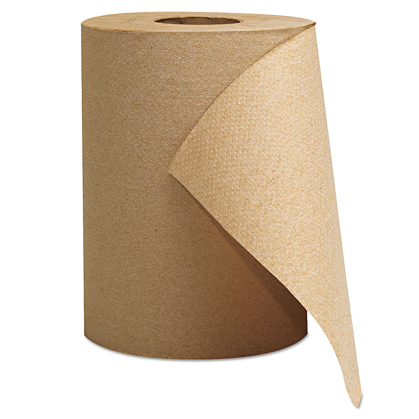 GEN&reg; Hardwound Paper Towels, Brown, 8" x 300-ft. Rolls, 12 Rolls (GEN1804)