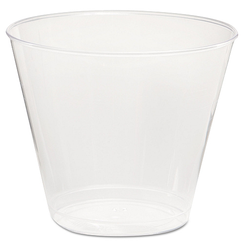WNA Comet Plastic Tumbler, 5 oz, Clear, Squat, 50/Pack, 20 Packs/Carton (T5S)