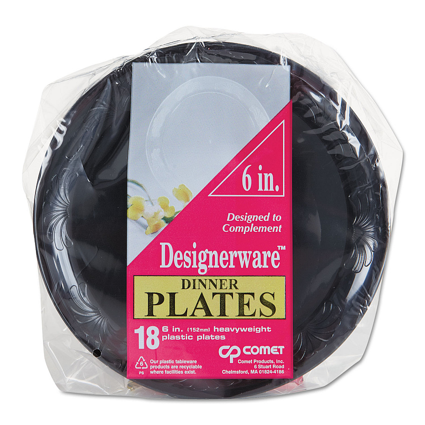 WNA DWP6180BK Designerware Plastic Dinnerware