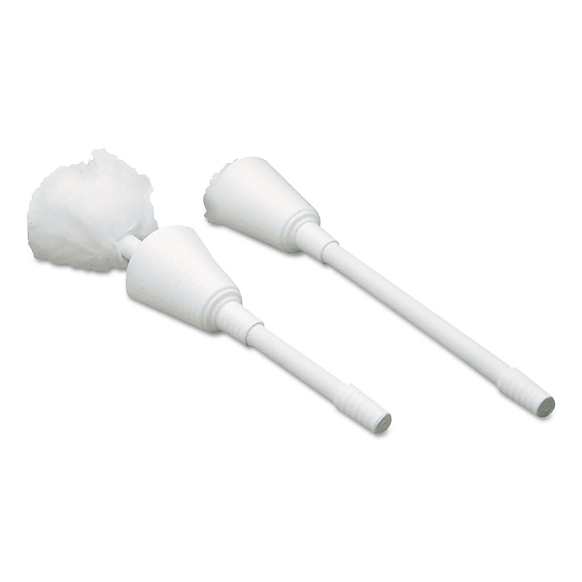 Impact Cone Toilet Bowl Mop, 13" Handle, 5.5" Mop Head, White (3600)