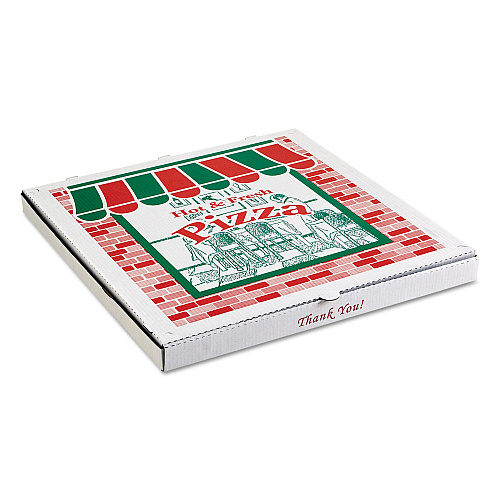 Arvco Corrugated Pizza Boxes, Brown/White, 28 x 28, 25/Carton (9284393)