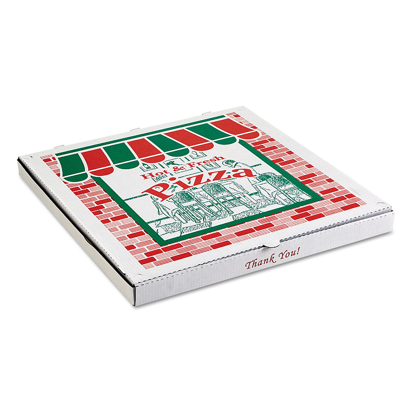 Arvco Corrugated Pizza Boxes, Brown/White, 28 x 28, 25/Carton (9284393)