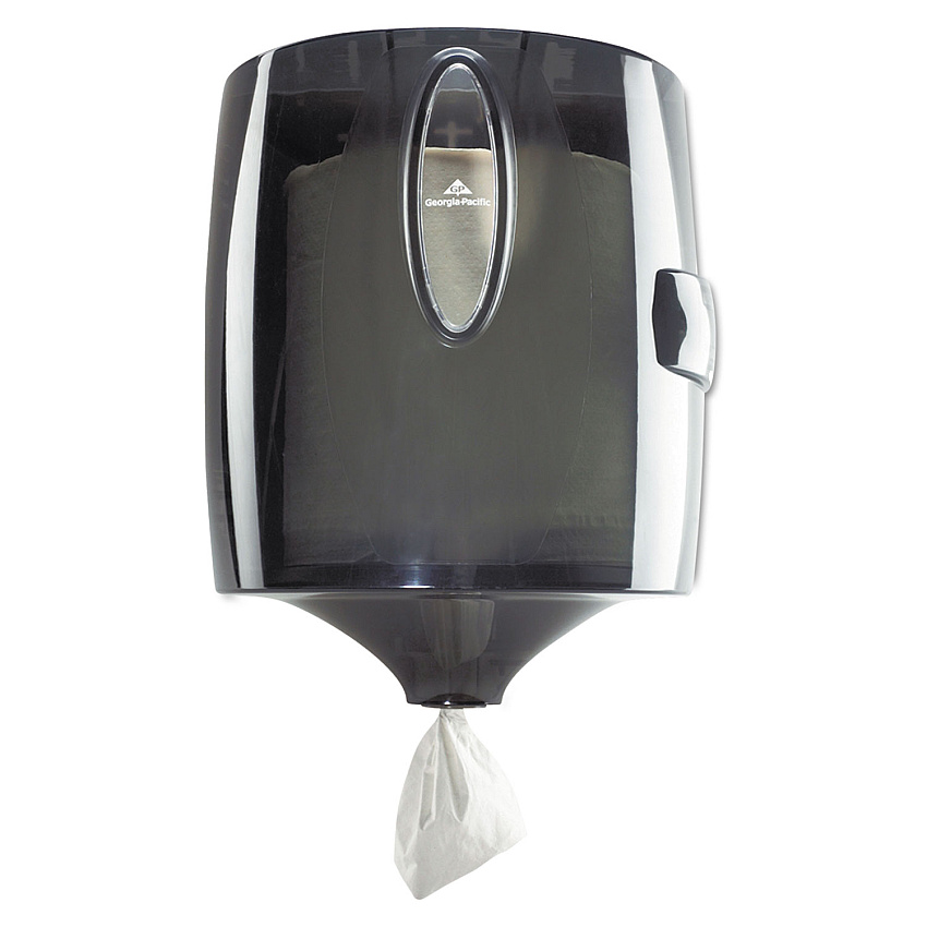 Georgia Pacific&reg; Center-Pull Paper Towel Dispenser, Translucent Smoke (54050)