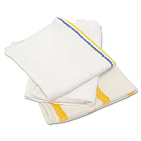 HOSPECO Value Counter Cloth/Bar Mop, 14 x 17, White, 25 Pounds/Bag (53425BP)