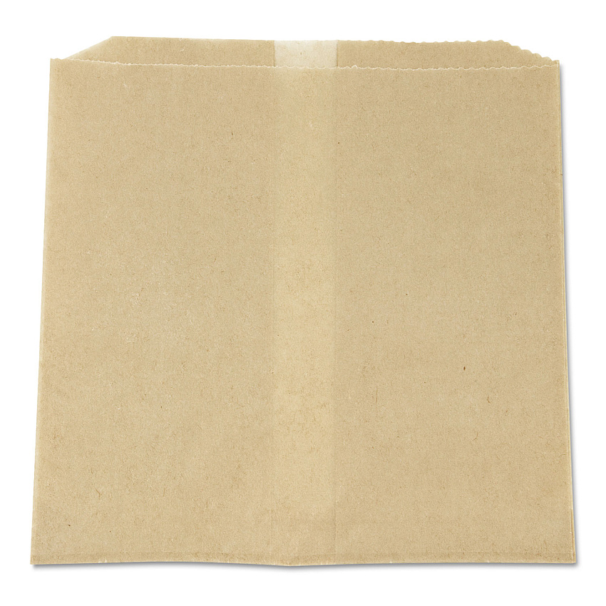 HOSPECO Waxed Napkin Liners for Most Swing-Top Type Receptacles , 8.5" x 7" x 8", Brown, 500/Carton (6802W)