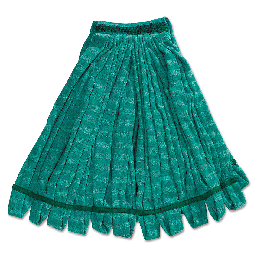 Rubbermaid Commercial Tube Mop, Microfiber, Green, Medium, 1-in Green Headband (T81206GRE)