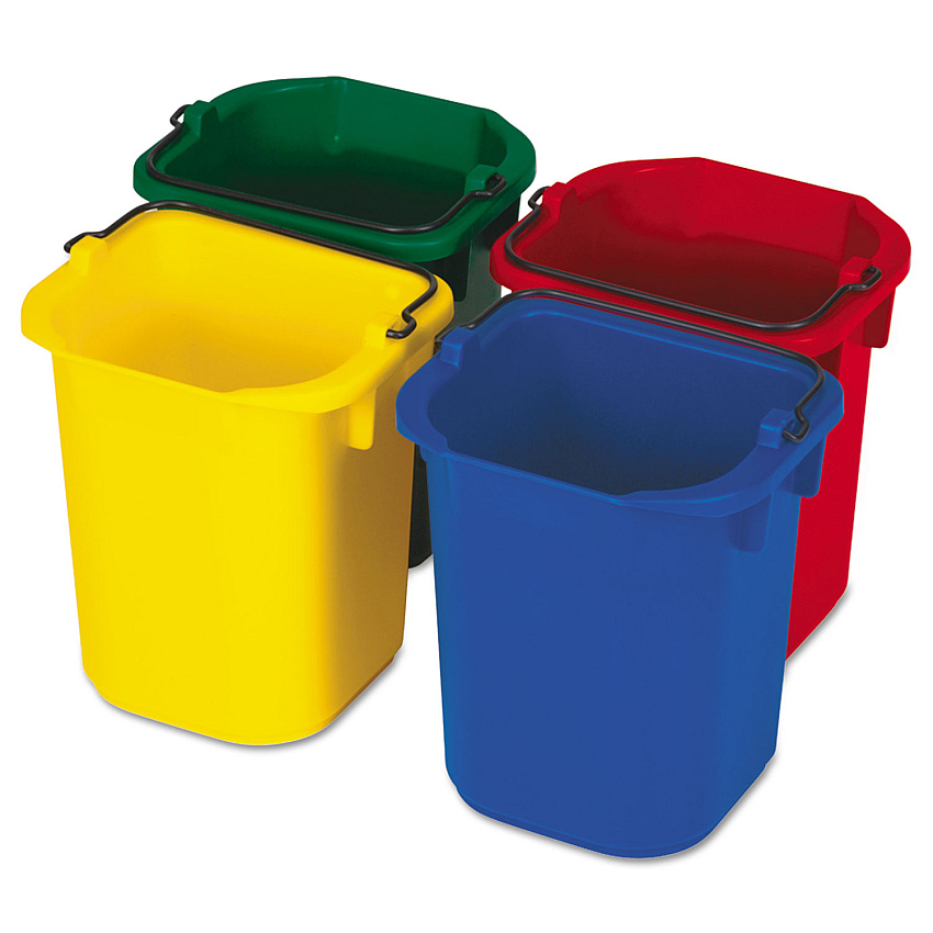 5-quart Disinfecting Utility Pail, Plastic, 4 Colors