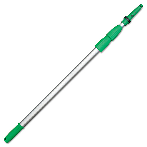 Unger Opti-Loc Aluminum Extension Pole, 14 ft, Three Sections, Green/Silver (ED450)