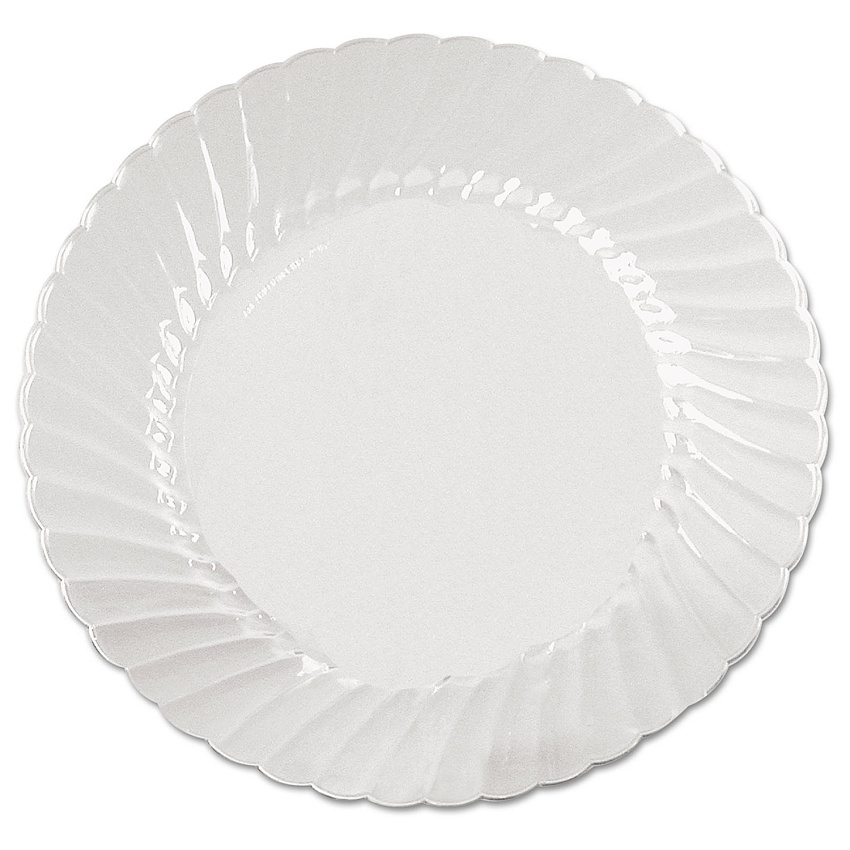 WNA Classicware Plates, Plastic, 6" dia, Clear, 18/Bag, 10 Bags/Carton (CW6180)