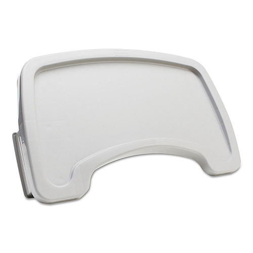 Sturdy Chair Microban Youth Seat Tray for Rubbermaid Commercial Youth Seats, 18.5 x 11.5 x 3.25, Plastic, Platinum (781588PLA)