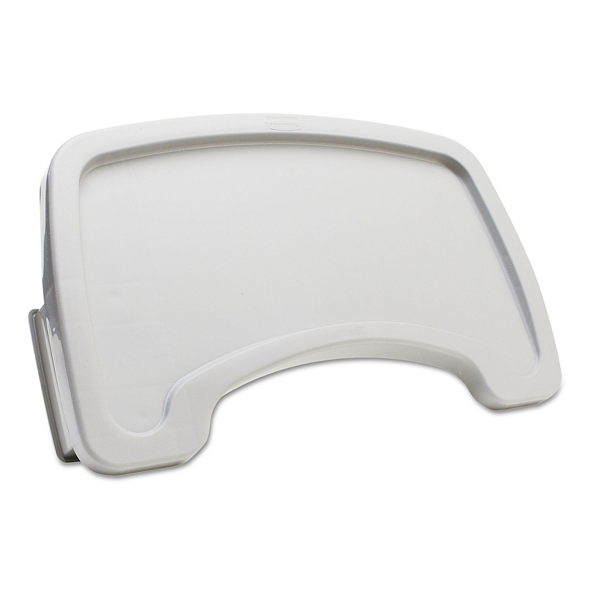 Sturdy Chair Microban Youth Seat Tray for Rubbermaid Commercial Youth Seats, 18.5 x 11.5 x 3.25, Plastic, Platinum (781588PLA)