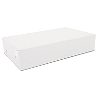 Two-piece Sausage And Meat-patty Boxes, 12 X 7 X 2.5, White, Paper, 100/carton