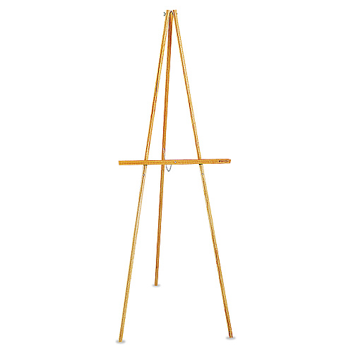 Quartet Lightweight Tripod Floor Easel, 64" High, Natural Oak (41E)