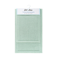 Host & Home Cotton Bath Mat Set 17x24/20x32 - Silt Green - 2pc Set (P-HH-BM-2PK-GR)