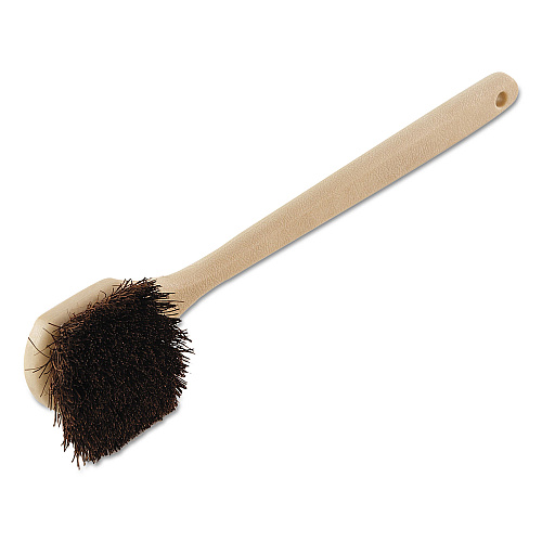 Boardwalk&reg; Palmyra Bristle Utility Brush, Plastic, 20", Tan Handle (BWK4120)