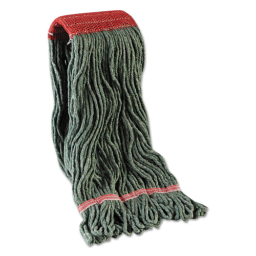 Boardwalk&reg; Standard Mop Head, Cotton/Rayon Fiber, Large, Blue, 12 Mops (BWK403BL)