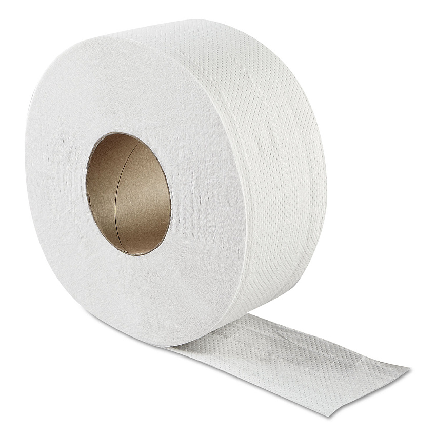 GEN&reg; Jumbo Jr. Toilet Paper Rolls, 2-Ply, 500-ft., 12 Rolls (GENULTRA9B)