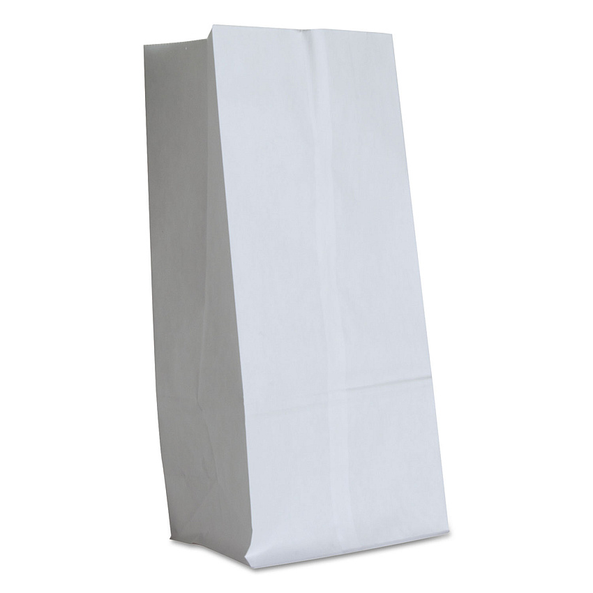 General Grocery Paper Bags, #16 Size, 7.75" x 4.81" x 16", White, 500/Bundle (GW16500)