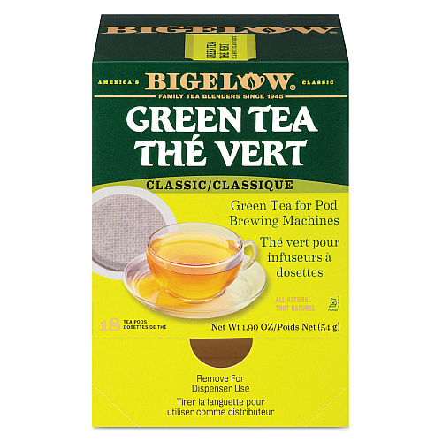 Bigelow Green Tea Pods, 1.90 oz, 18/Box (007906)