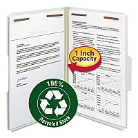 Smead Recycled Pressboard Fastener Folders, 1