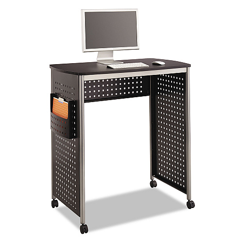 Safco Scoot Stand-Up Desk, 39.5" x 23.25" x 41.75" to 42", Black (1908BL)