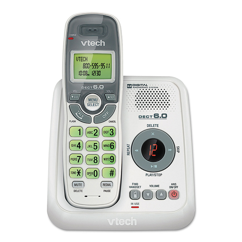 Vtech CS6124 Cordless Answering System, White