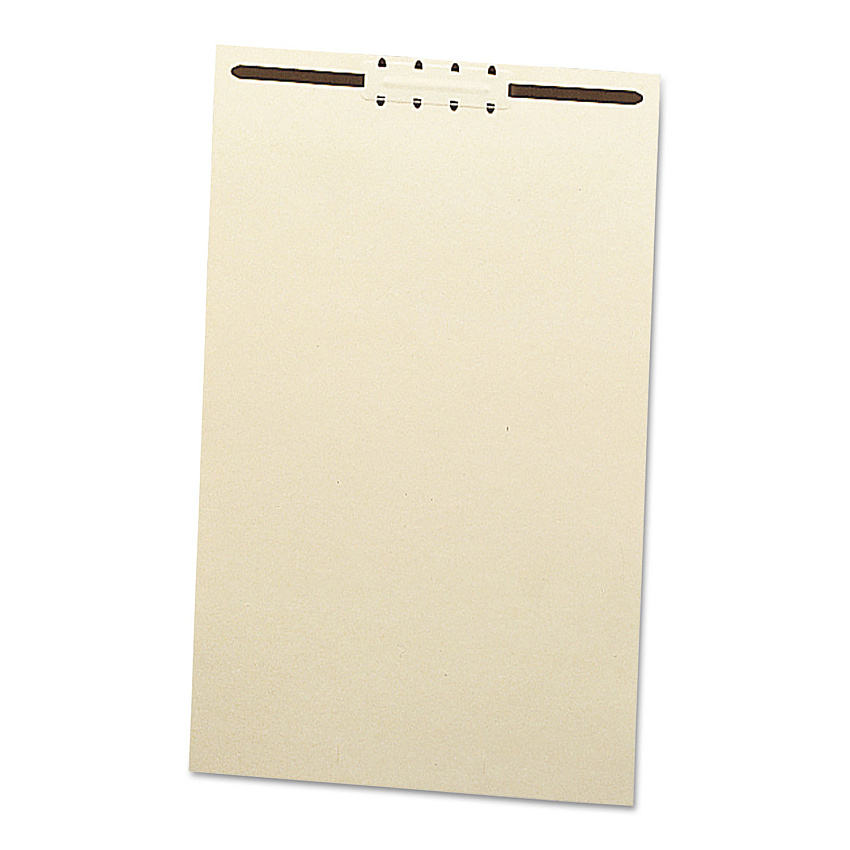 Smead File Backs with 2" Capacity Prong Fasteners, 1 Fastener, Legal Size, Manila, 100/Box (35521)