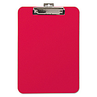 Mobile OPS Unbreakable Recycled Clipboard, 0.25" Clip Capacity, Holds 8.5 x 11 Sheets, Red (61622)