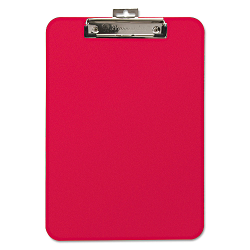 Mobile OPS Unbreakable Recycled Clipboard, 0.25" Clip Capacity, Holds 8.5 x 11 Sheets, Red (61622)