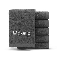 Cotton Makeup Washcloth 13x13 Gray - Case Of 144 (MKUP-1313-GY-CS)