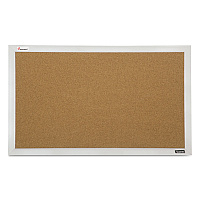 AbilityOne 7195015679517, SKILCRAFT Cubicle Cork Board, 21.5 x 32, Tan Surface, Silver Aluminum Frame