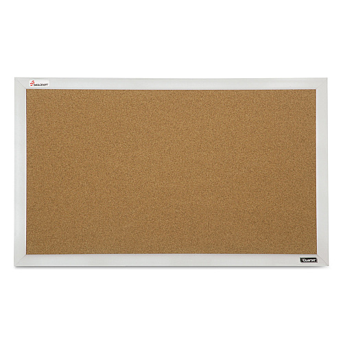 AbilityOne 7195015679517, SKILCRAFT Cubicle Cork Board, 21.5 x 32, Tan Surface, Silver Aluminum Frame
