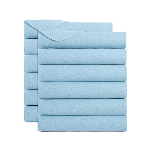 Cozy Soft Polar Fleece Throw 50x60 Light Blue - Case Of 12 (FLC-PLR-5060-LB)