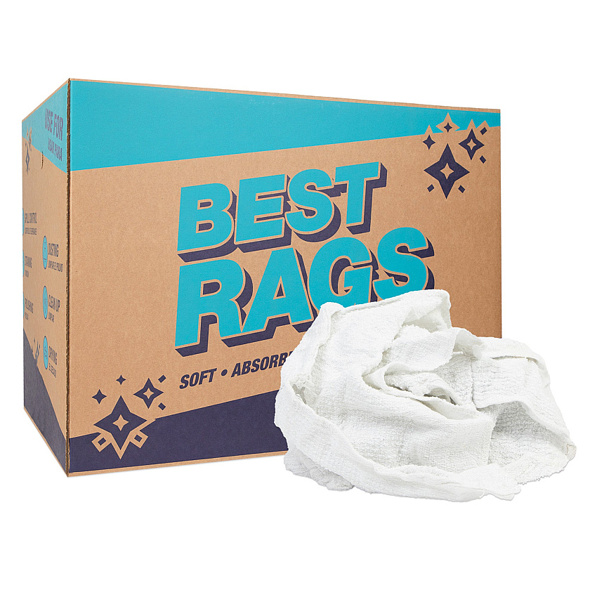 W500 Eco-terry Wipers White - 50lb Box (N-W500-50)