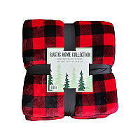 Buffalo Plaid Throw 50x70 - Red & Black - Case Of 12 (THROW-BUFPL-50X70-CS)