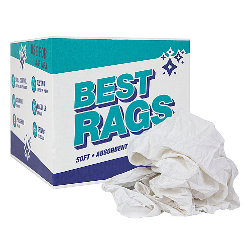 R-w39 Sheet Reclaimed Rags White - 10lb Box (R1-W39-10)