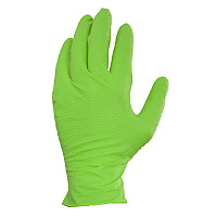 Safety Zone Nitrile Powder Free 9 Mil Pyramid Grip Gloves Neon Green 2xl - Box Of 100 (GL-NT107NGFXX)