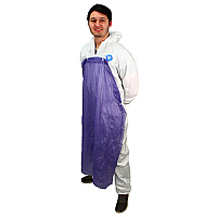 Unhemmed 6 Mil Vinyl Apron 35x45 Blue, Case Of 72 (MUB-45)