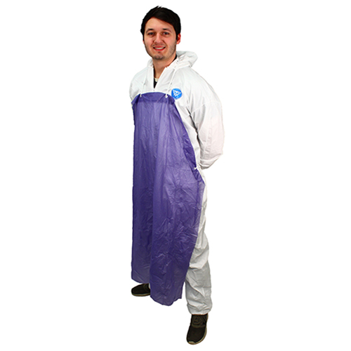 Unhemmed 6 Mil Vinyl Apron 35x45 Blue, Case Of 72 (MUB-45)