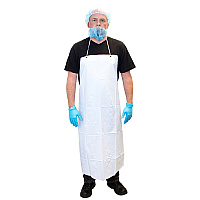 Unhemmed 6 Mil Vinyl Apron 35x55 White, Case Of 72 (MUW-55)