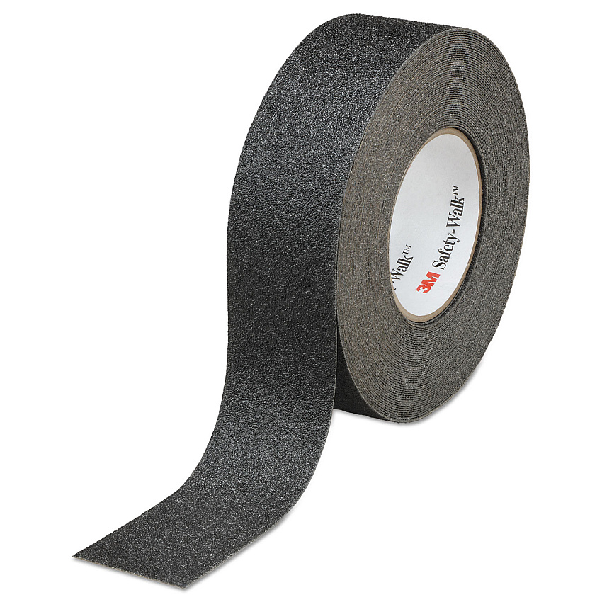 3M Safety-Walk Safety-Walk General Purpose Tread Rolls, 4" x 60 ft, Black (19223)