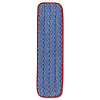 Rubbermaid Commercial Microfiber Wet Mopping Pad, 18.5" x 5.5" x 0.5", Red (Q410RED)