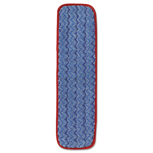 Rubbermaid Commercial Microfiber Wet Mopping Pad, 18.5" x 5.5" x 0.5", Red (Q410RED)
