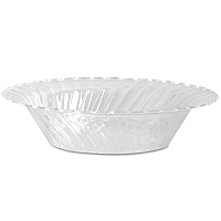WNA Classicware Plastic Dinnerware, Bowls, Clear, 10 oz, 18/Pack, 10 Packs/CT (CWB10180)
